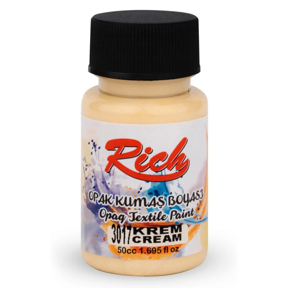 Farba do tkanin Opaque - Rich - Cream, 50 ml
