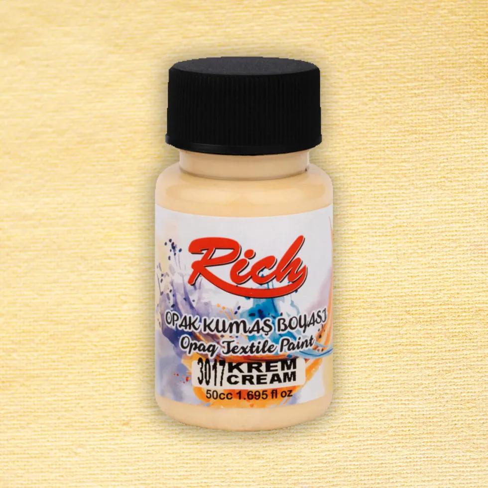 Farba do tkanin Opaque - Rich - Cream, 50 ml
