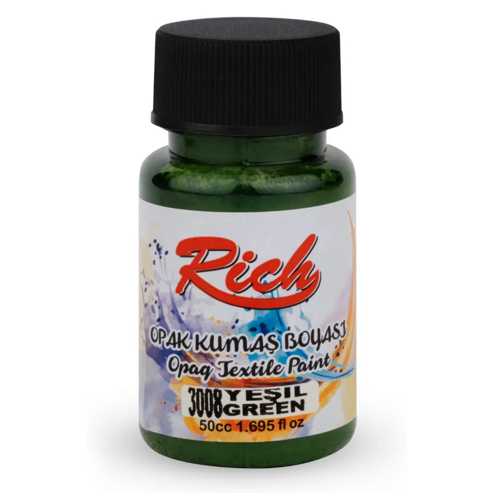 Farba do tkanin Opaque - Rich - Green, 50 ml