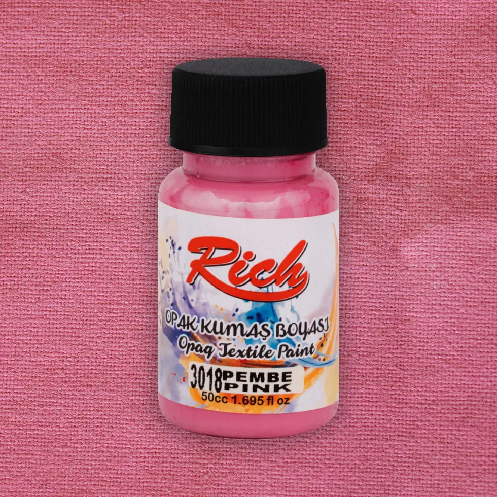 Farba do tkanin Opaque - Rich - Pink, 50 ml