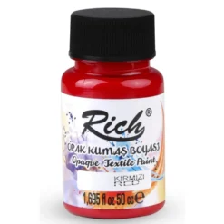 Farba do tkanin Opaque - Rich - Red, 50 ml