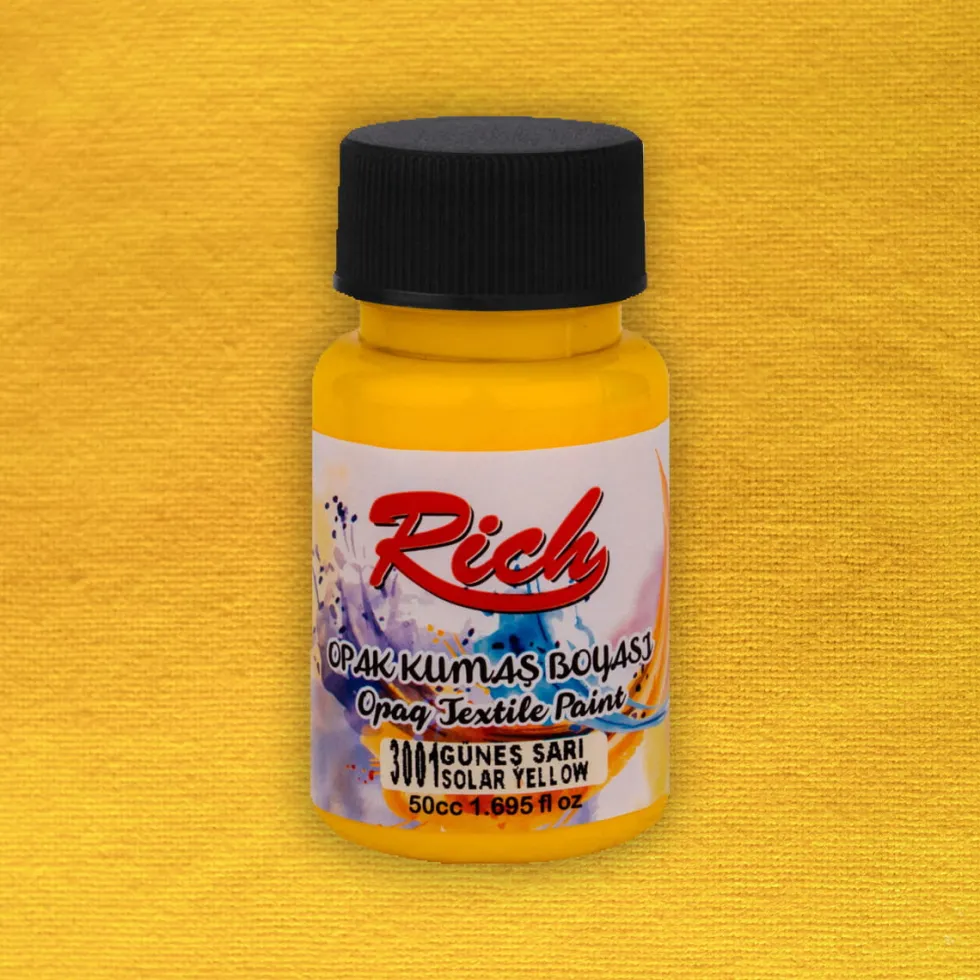 Farba do tkanin Opaque - Rich - Solar Yellow, 50 ml
