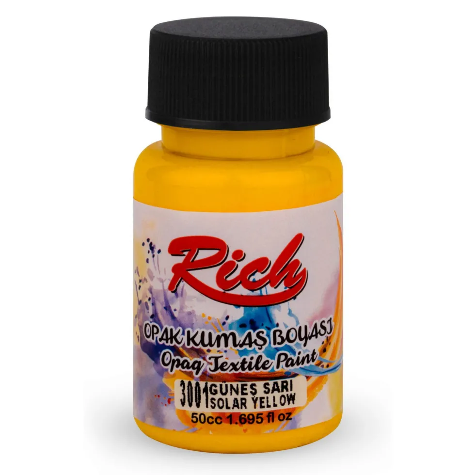 Farba do tkanin Opaque - Rich - Solar Yellow, 50 ml