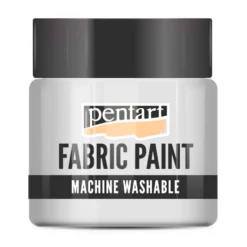 Farba do tkanin - Pentart - biała, 50 ml