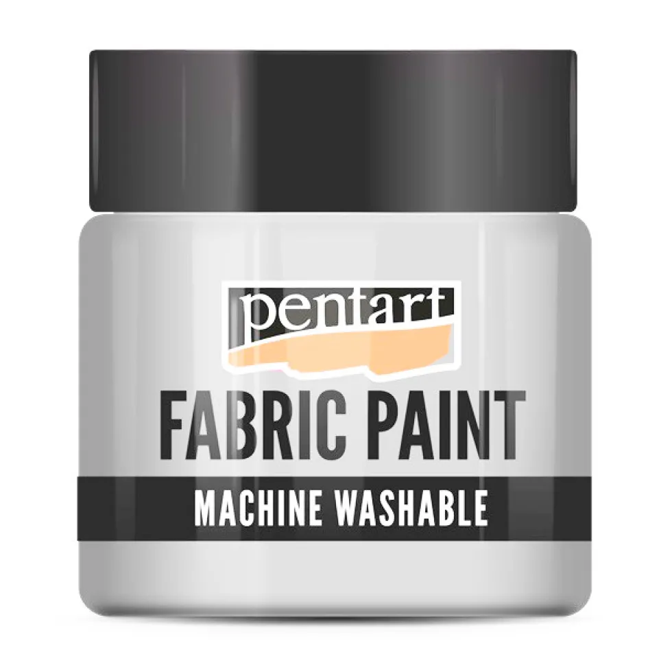 Farba do tkanin - Pentart - biała, 50 ml