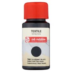 Farba do tkanin Textile - Talens Art Creation - Elegant Black, 50 ml
