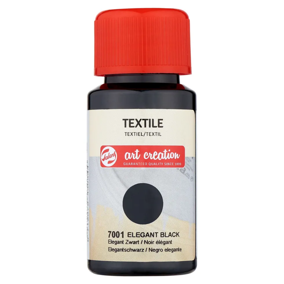 Farba do tkanin Textile - Talens Art Creation - Elegant Black, 50 ml