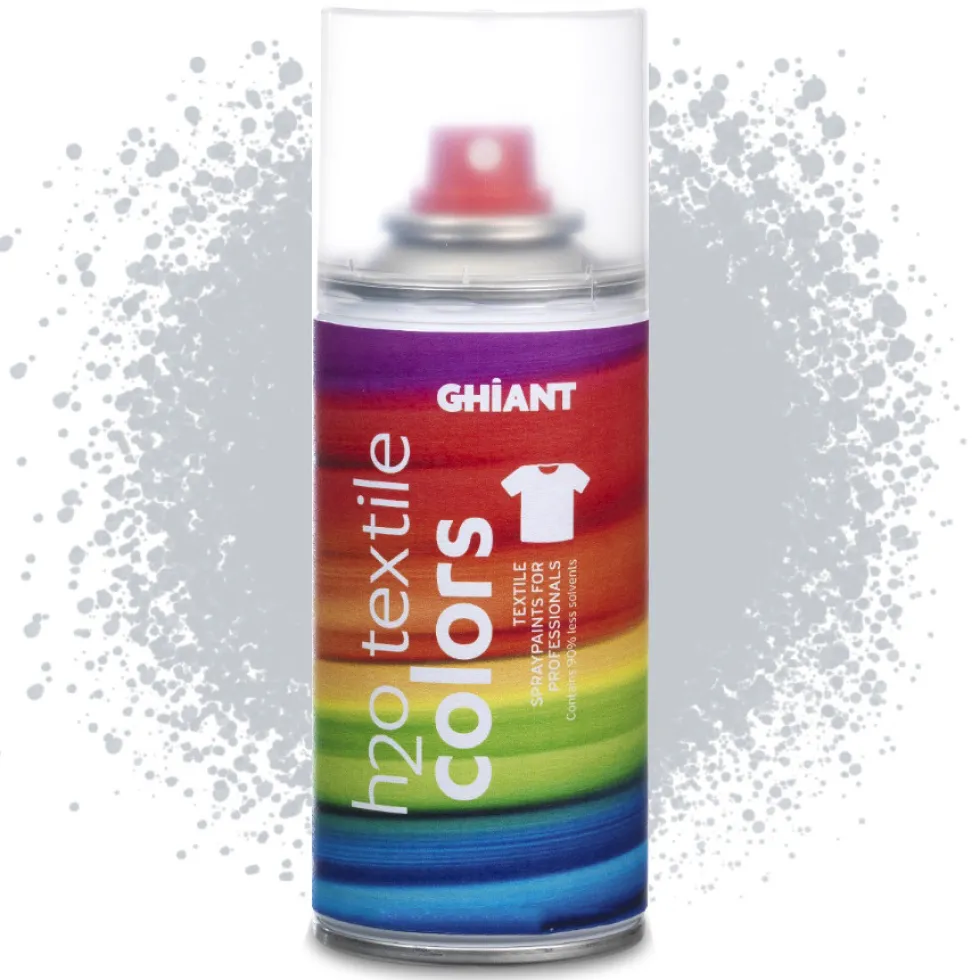 Farba do tkanin w sprayu H2O Textile Colors - Ghiant - srebrna, 150 ml