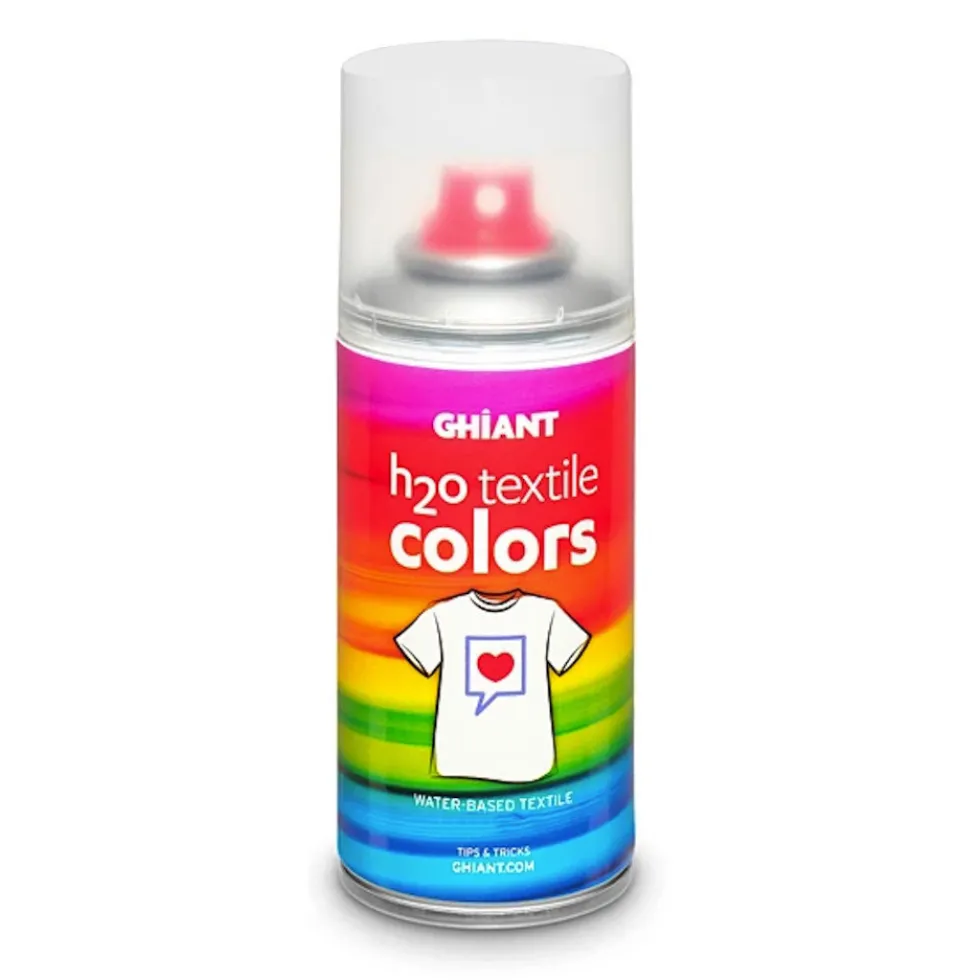 Farba do tkanin w sprayu H2O Textile Colors - Ghiant - transparentna, opalizujący brokat, 150 ml