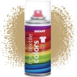 Farba do tkanin w sprayu H2O Textile Colors - Ghiant - złota, 150 ml