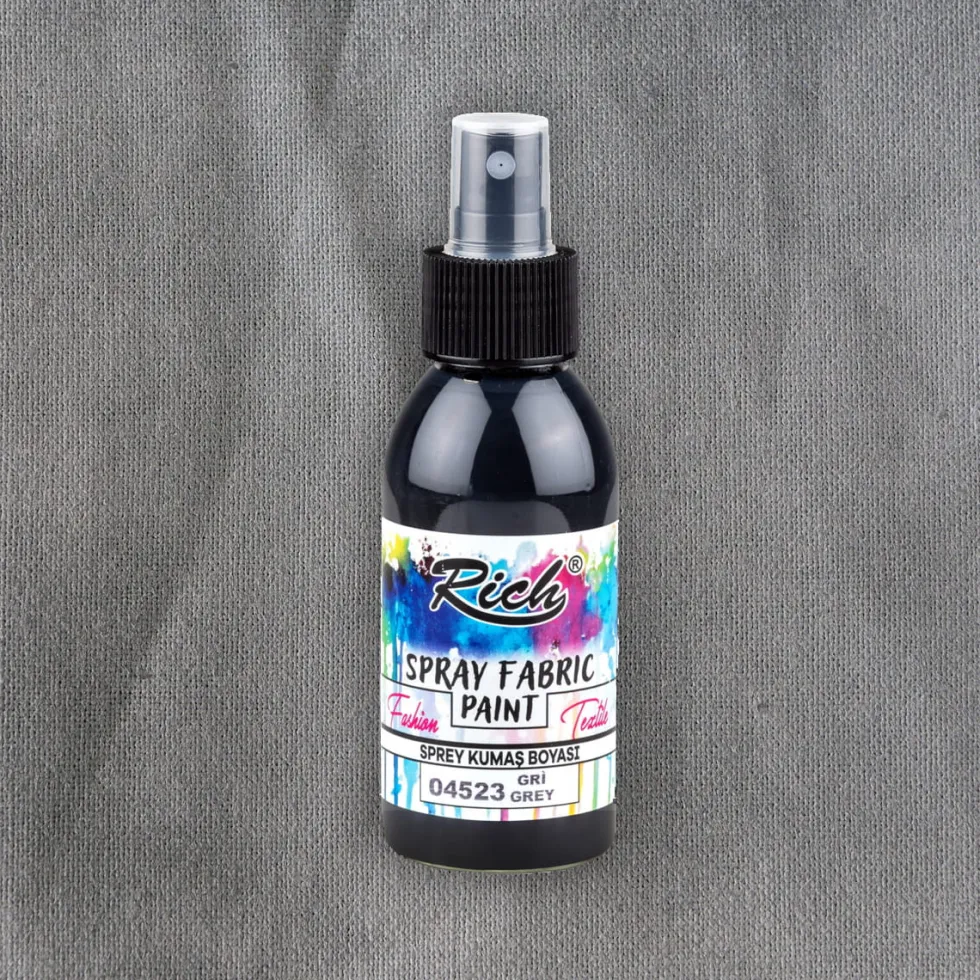 Farba do tkanin w sprayu - Rich - Grey, 100 ml