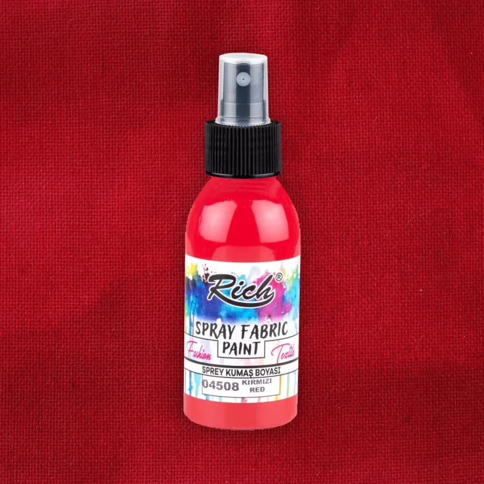Farba do tkanin w sprayu - Rich - Red, 100 ml