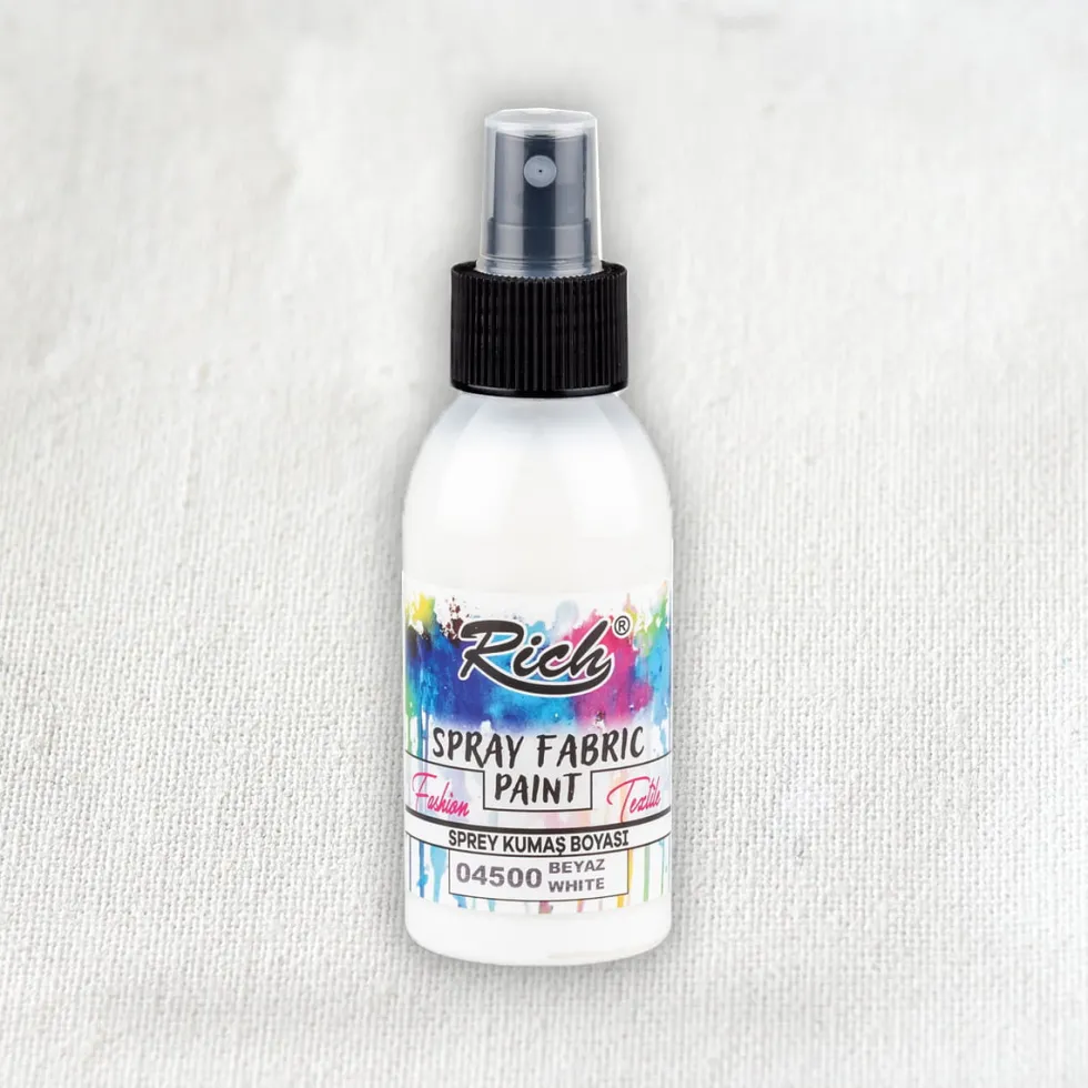Farba do tkanin w sprayu - Rich - White, 100 ml
