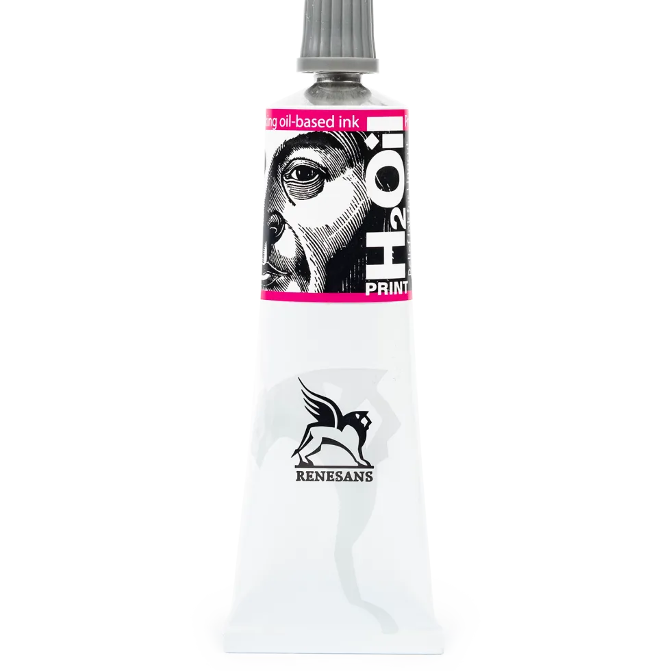 Farba graficzna do linorytu H2Oil Print - Renesans - Czerwień Magenta, 60 ml