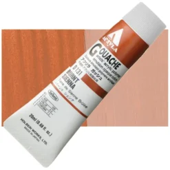 Farba gwasz Acryla Gouache - Holbein - Burnt Sienna, 20 ml