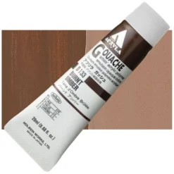 Farba gwasz Acryla Gouache - Holbein - Burnt Umber, 20 ml
