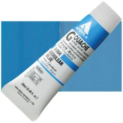 Farba gwasz Acryla Gouache - Holbein - Cerulean Blue, 20 ml