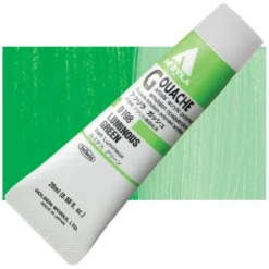 Farba gwasz Acryla Gouache - Holbein - Luminous Green, 20 ml