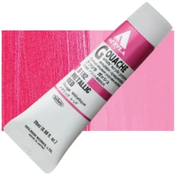 Farba gwasz Acryla Gouache - Holbein - Metallic Red, 20 ml