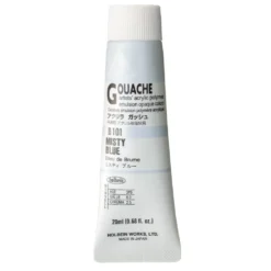 Farba gwasz Acryla Gouache - Holbein - Misty Blue, 20 ml