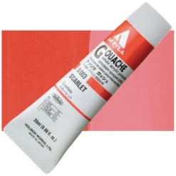 Farba gwasz Acryla Gouache - Holbein - Scarlet, 20 ml