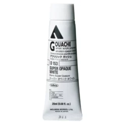 Farba gwasz Acryla Gouache - Holbein - Super Opaque White, 20 ml