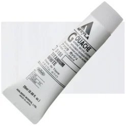 Farba gwasz Acryla Gouache - Holbein - Titanium White, 20 ml