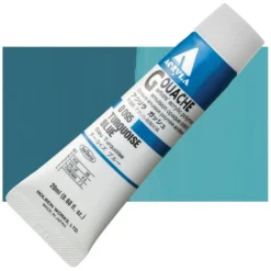 Farba gwasz Acryla Gouache - Holbein - Turquoise Blue, 20 ml