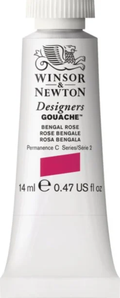 Farba gwasz Designers Gouache - Winsor & Newton - Bengal Rose, 14 ml