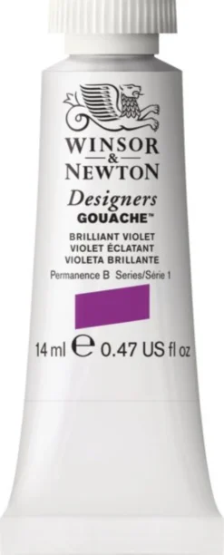 Farba gwasz Designers Gouache - Winsor & Newton - Brilliant Violet, 14 ml