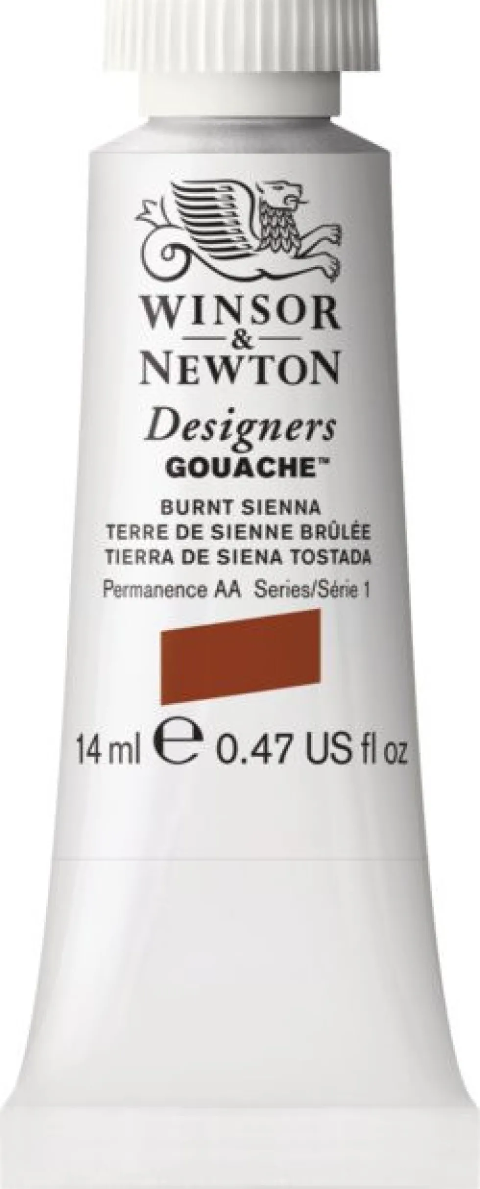 Farba gwasz Designers Gouache - Winsor & Newton - Burnt Sienna, 14 ml