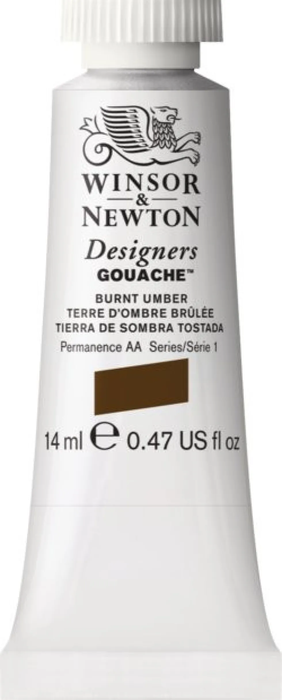 Farba gwasz Designers Gouache - Winsor & Newton - Burnt Umber, 14 ml