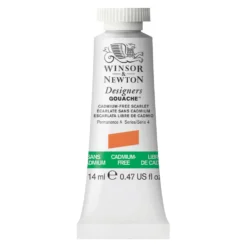 Farba gwasz Designers Gouache - Winsor & Newton - Cadmium Free Scarlet, 14 ml
