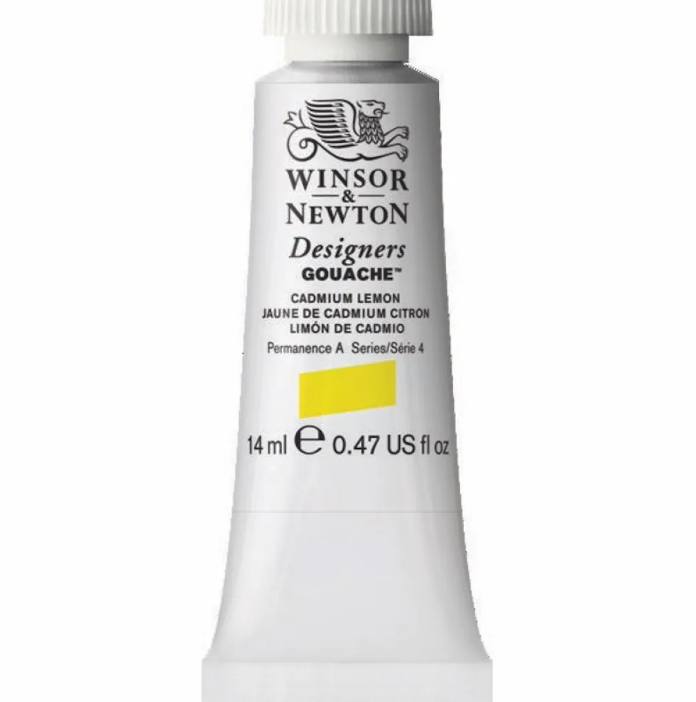 Farba gwasz Designers Gouache - Winsor & Newton - Cadmium Lemon, 14 ml