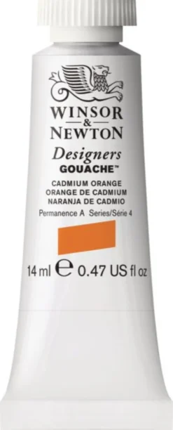 Farba gwasz Designers Gouache - Winsor & Newton - Cadmium Orange, 14 ml