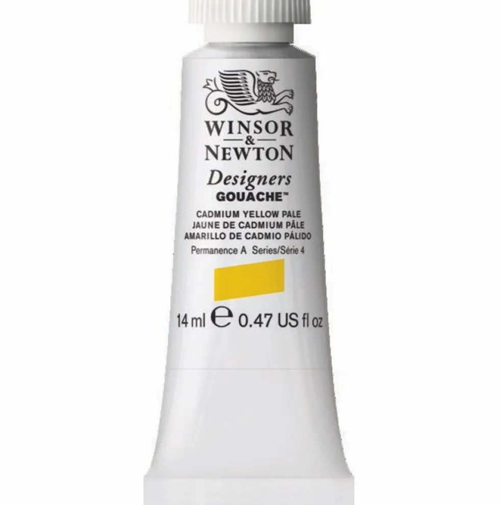 Farba gwasz Designers Gouache - Winsor & Newton - Cadmium Yellow Pale, 14 ml