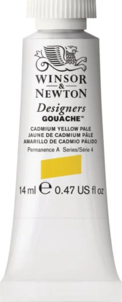Farba gwasz Designers Gouache - Winsor & Newton - Cadmium Yellow Pale, 14 ml