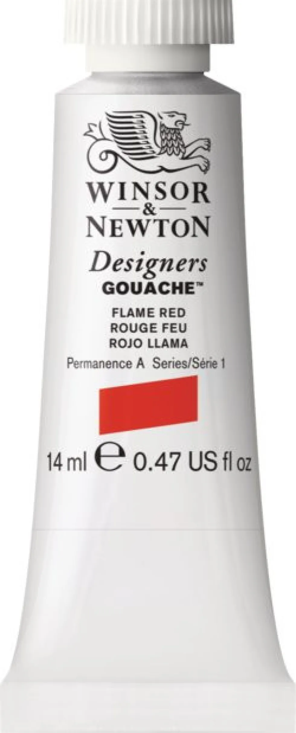 Farba gwasz Designers Gouache - Winsor & Newton - Flame Red, 14 ml