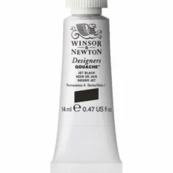 Farba gwasz Designers Gouache - Winsor & Newton - Jet Black, 14 ml