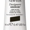 Farba gwasz Designers Gouache - Winsor & Newton - Lamp Black, 14 ml