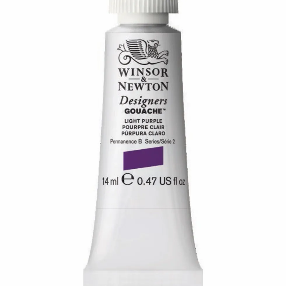 Farba gwasz Designers Gouache - Winsor & Newton - Light Purple, 14 ml