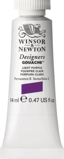 Farba gwasz Designers Gouache - Winsor & Newton - Light Purple, 14 ml