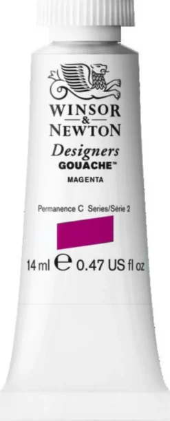 Farba gwasz Designers Gouache - Winsor & Newton - Magenta, 14 ml