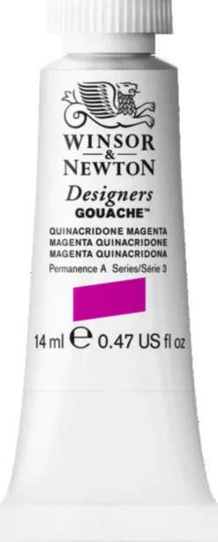 Farba gwasz Designers Gouache - Winsor & Newton - Magenta Quinacridone, 14 ml