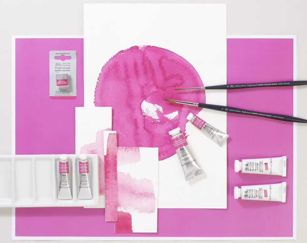 Farba gwasz Designers Gouache - Winsor & Newton - Opera Pink, 14 ml