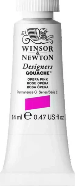 Farba gwasz Designers Gouache - Winsor & Newton - Opera Pink, 14 ml
