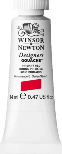 Farba gwasz Designers Gouache - Winsor & Newton - Primary Red, 14 ml