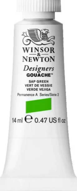 Farba gwasz Designers Gouache - Winsor & Newton - Sap Green, 14 ml