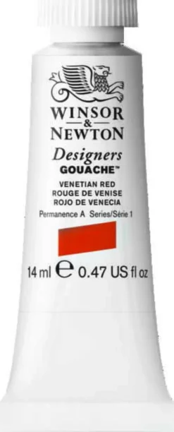 Farba gwasz Designers Gouache - Winsor & Newton - Venetian Red, 14 ml