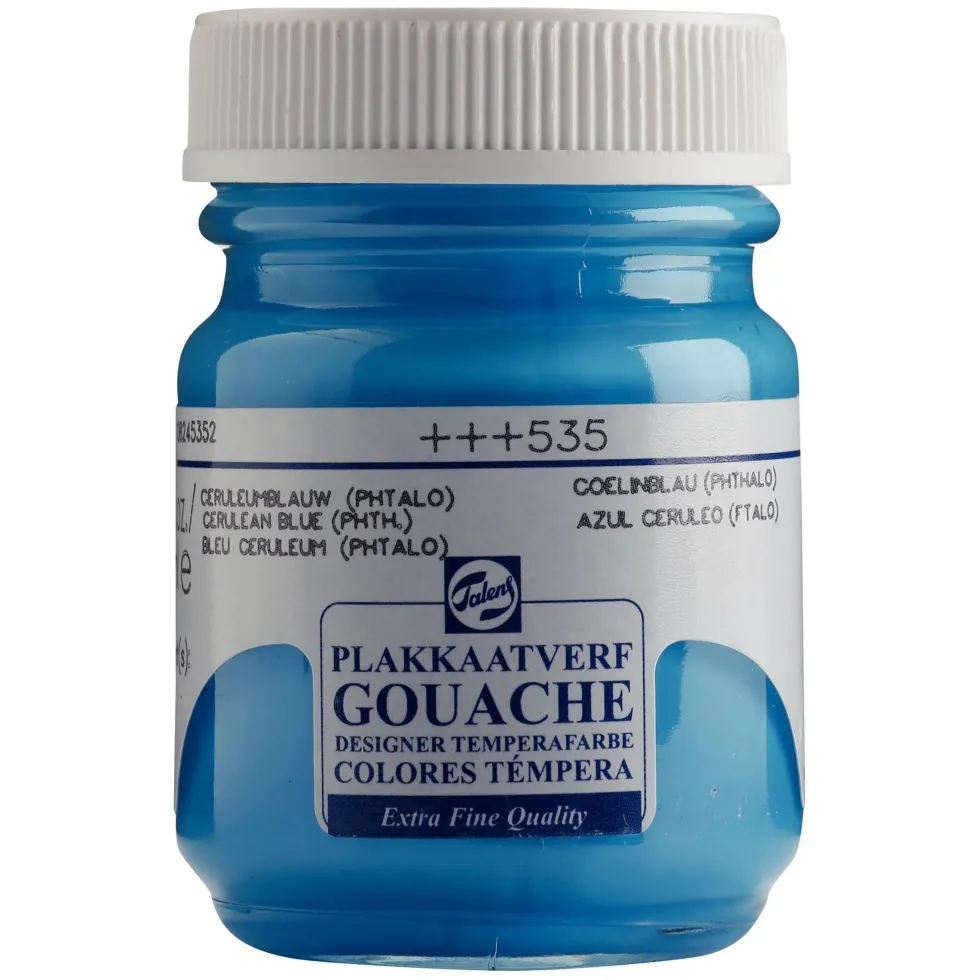 Farba gwasz Gouache Extra Fine - Talens - Cerulean Blue Phthalo, 50 ml